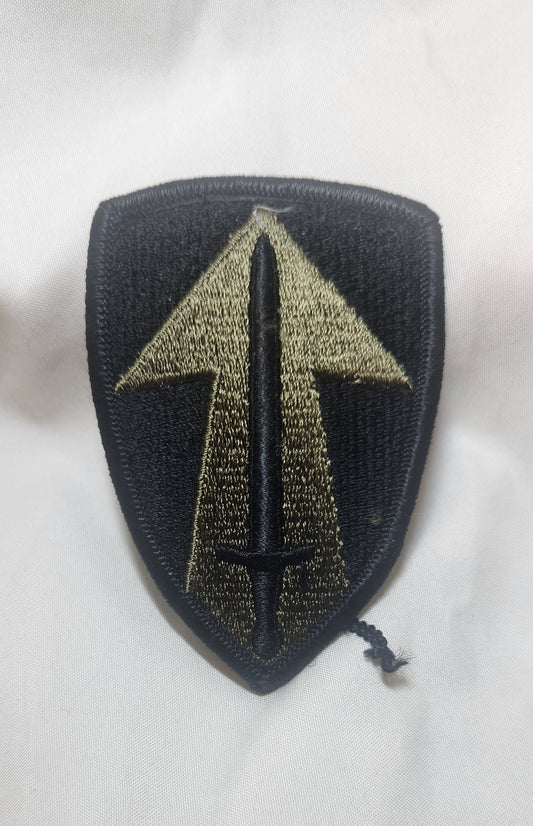 US Army 2nd Field Forces  Patch Sew on Patch Subdued OD Black (WSA08-2nd)