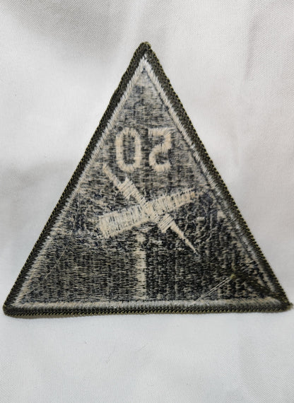 US Army 50th Armored Division Patch Sew on Patch Subdued OD Black (WSA08-50th)