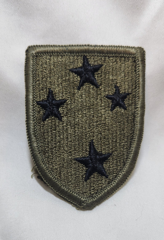 US Army 23rd Infantry Division  Patch Sew on Patch Subdued OD Black (WSA08-23rd)