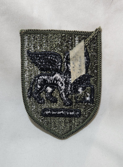 US Army SETAF Patch Sew on Patch Subdued OD Black (WSA08-SETAF)