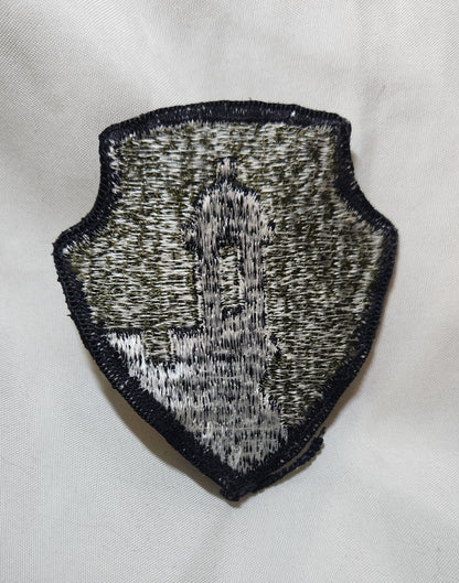 US Army 1st Mission Support Command Patch Sew on Patch Subdued OD Black (WSA08-1st)