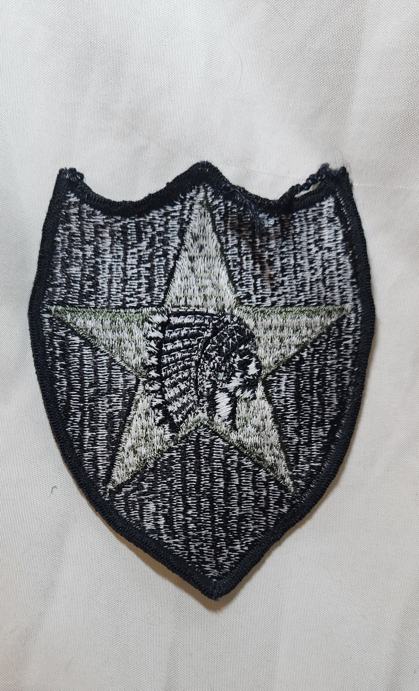 US Army 2nd Infantry Division Patch Sew on Patch Subdued OD Black (WSA08-2nd)