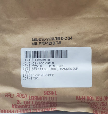 Unopened - USGI Doan Magnesium Bar Fire Starting Tool 5618 (ca13-25jan43)