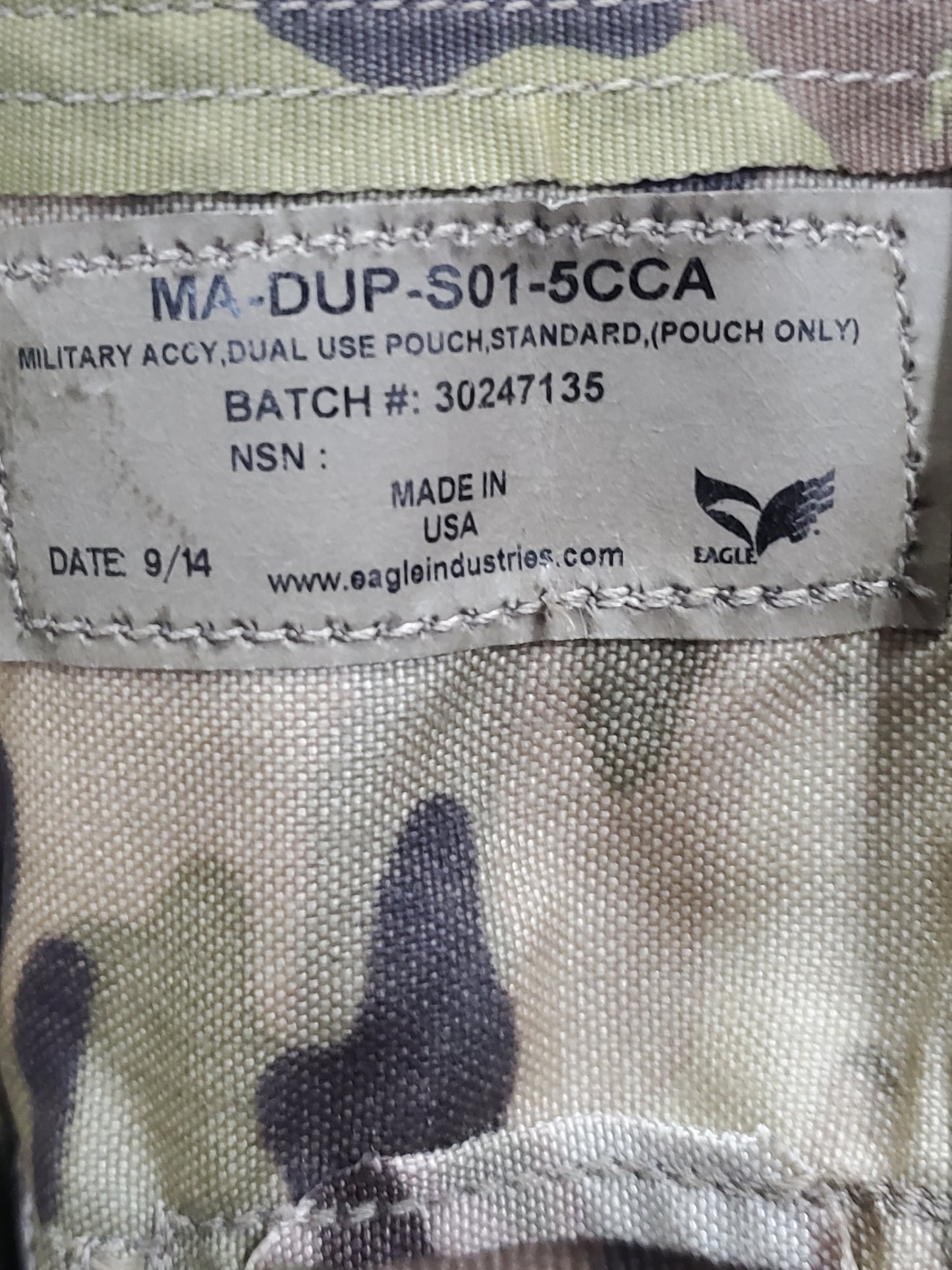 Set of 2 - Multicam OCP Eagle Industries Accy Dual Use Pouch MA-DUP-S01-5CCA (ca13-25jan42)