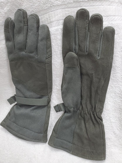 NOS US Army Large Masley Cold Weather Flyers Gore-tex Gloves Waterproof (cb02-25feb01)