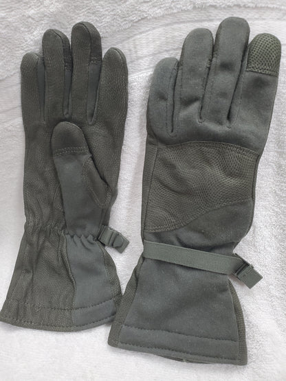 NOS US Army Large Masley Cold Weather Flyers Gore-tex Gloves Waterproof (cb02-25feb01)