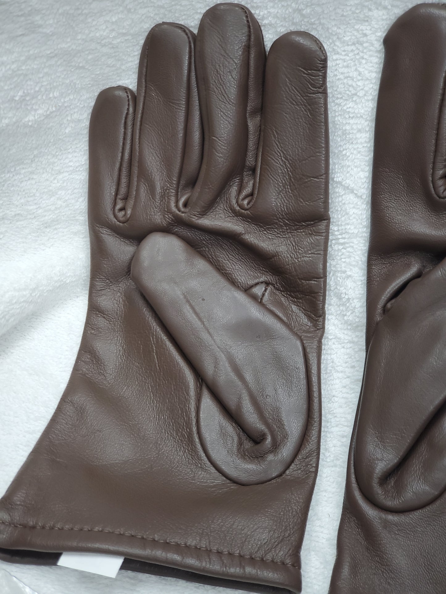 LARGE US Army AGSU Brown Dress Gloves (cb02-25feb03)
