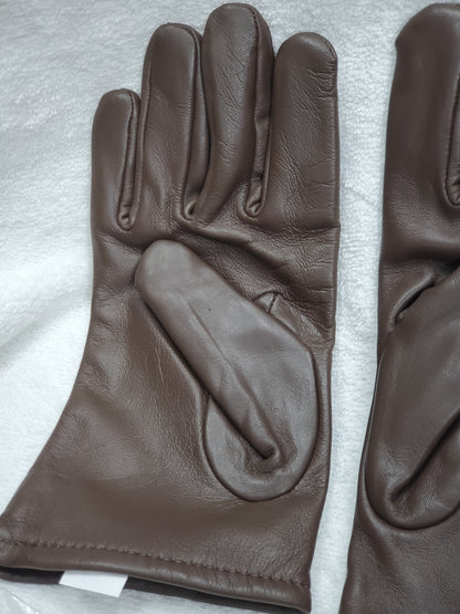 LARGE US Army AGSU Brown Dress Gloves (cb02-25feb03)