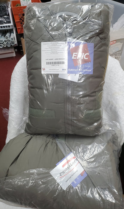 NWT Set of Large Wild Things Tactical Primaloft ECW Level 7 Parka Trousers Urban Grey (fc01-25feb06)