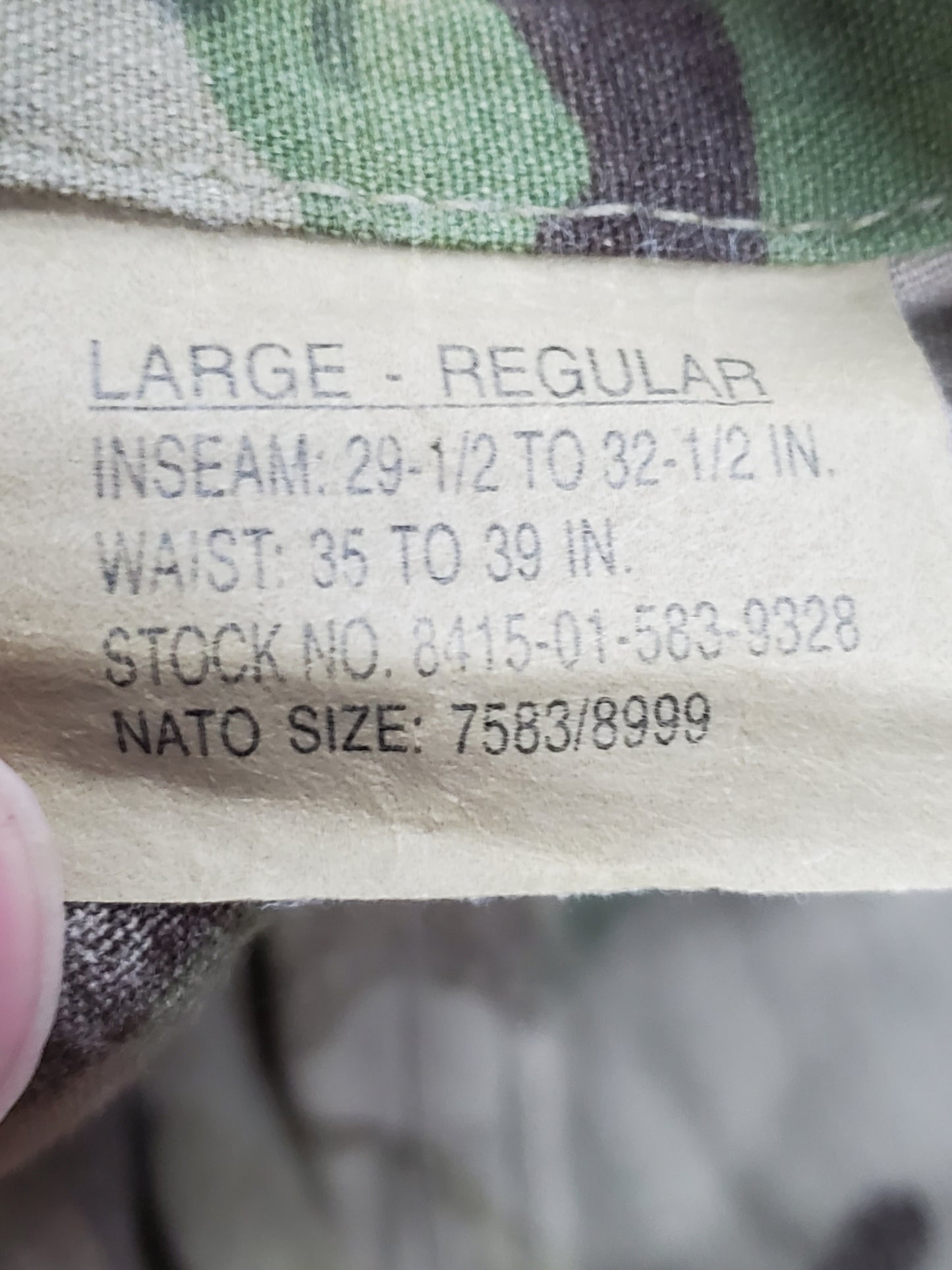 Set of Large Regular Uniforms Aircrew Combat Top Bottom OCP Multicam (ca13-25feb18)