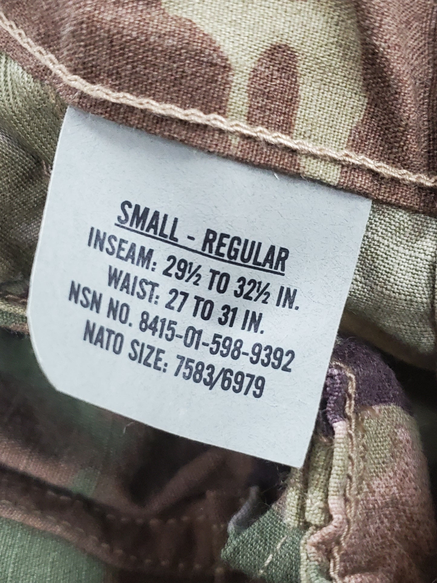 NOS - Set of US Army Small Regular Deployment Uniform OCP Multicam Frac Top Pants (ca13-25feb40)
