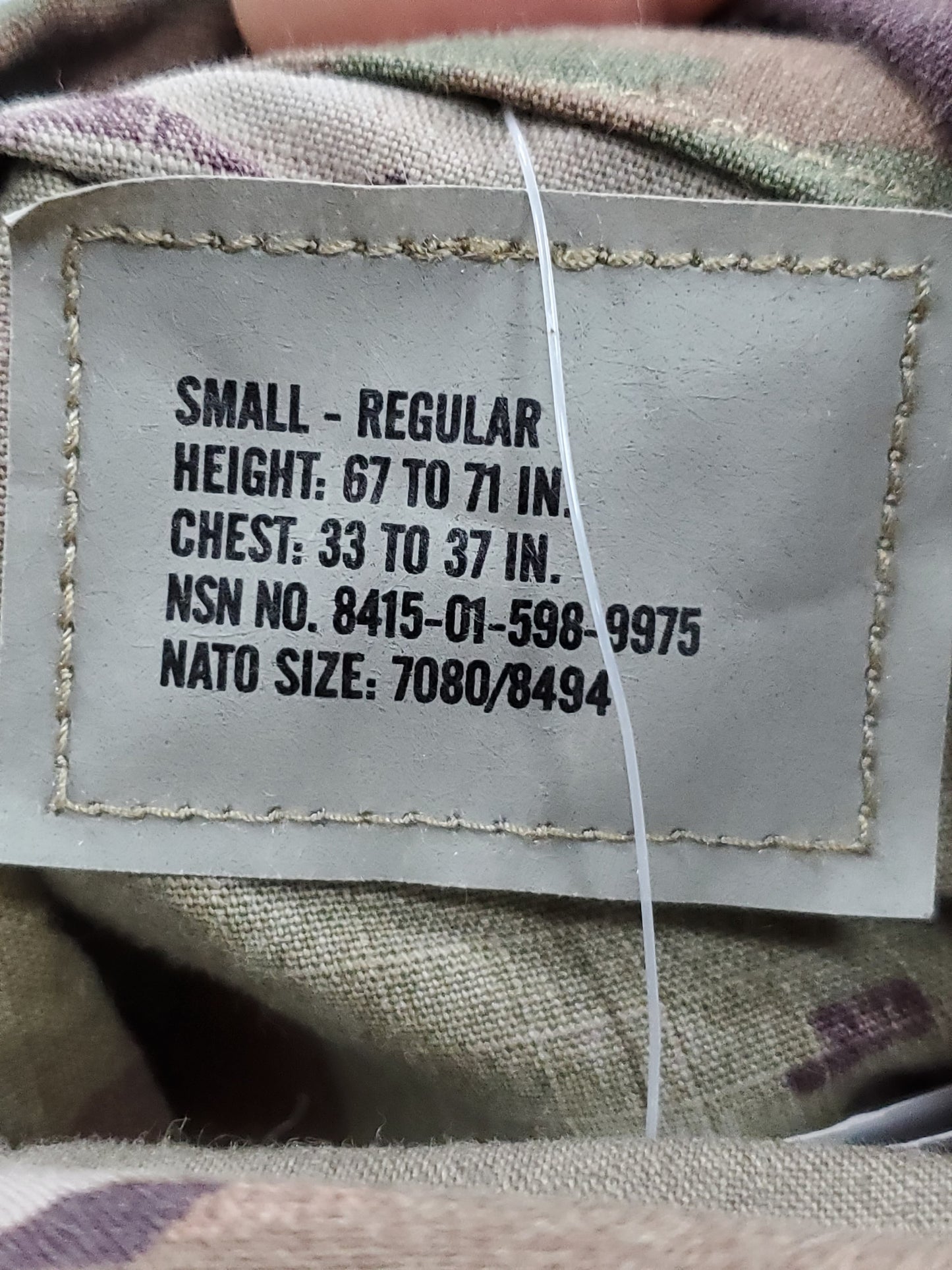 NOS - Set of US Army Small Regular Deployment Uniform OCP Multicam Frac Top Pants (ca13-25feb40)