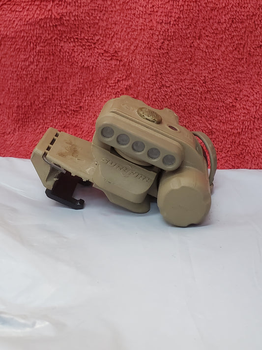 SureFire HL1 Helmet Light Red/White w Mount Used (25feb47)