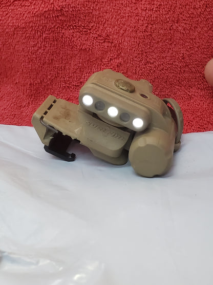 SureFire HL1 Helmet Light Red/White w Mount Used (25feb47)
