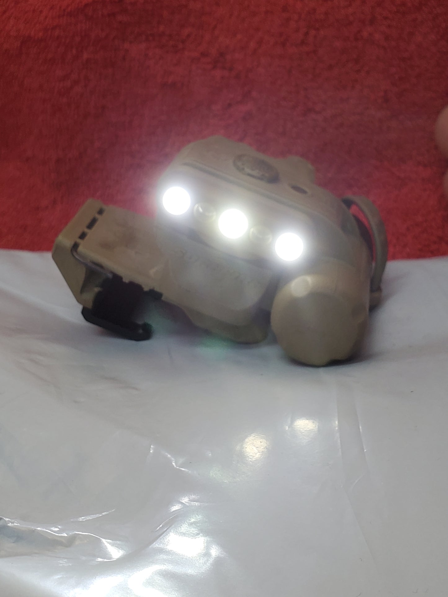 SureFire HL1 Helmet Light Red/White w Mount Used (25feb47)