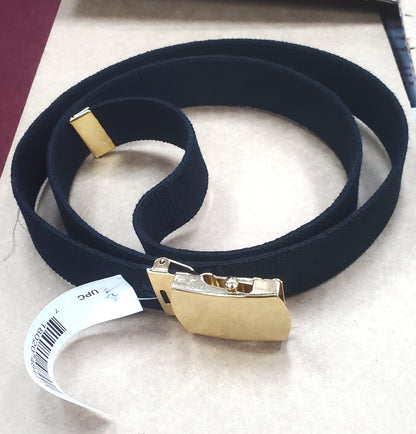 NOS USGI Trouser Dress Belt Brass Tip US Army US Navy w/ Brass Buckle (DA11-25mar01)