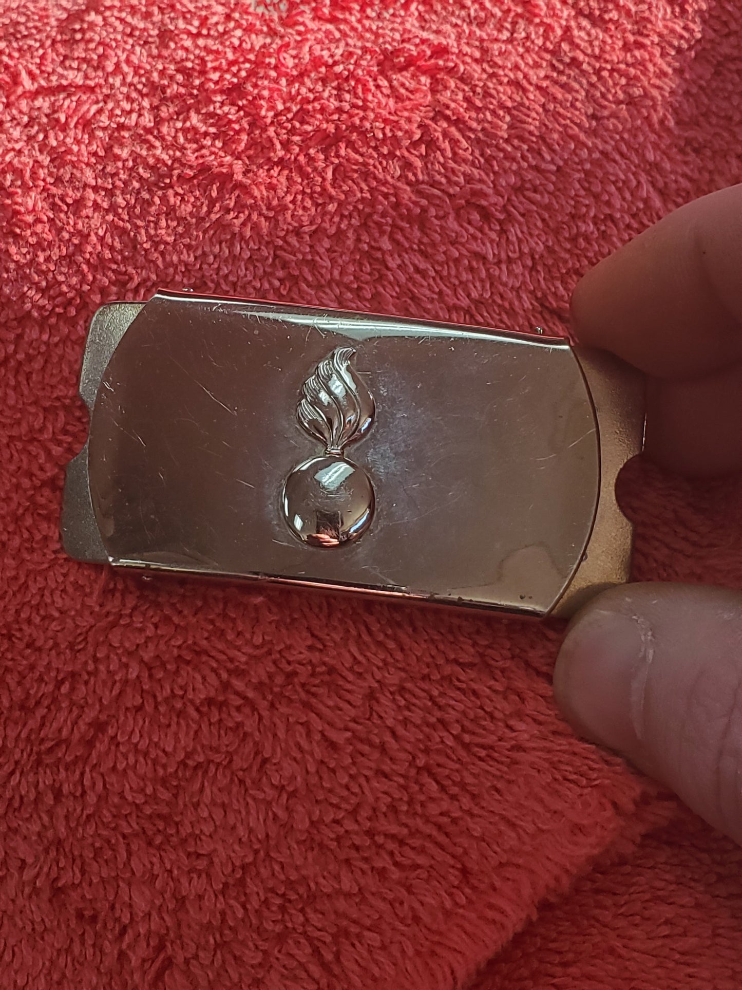Vintage Ordnance Brass Buckle for Trouser Dress Belt (DA11-25mar07)
