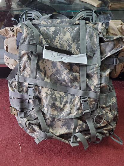 "SFAS Ready" ACU Large Molle II Ruck w/ The Gibson Mod w/o Name Tape & Cat Eyes (bundle)