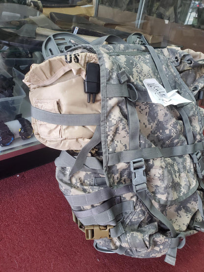 "SFAS Ready" ACU Large Molle II Ruck w/ The Gibson Mod w/o Name Tape & Cat Eyes (bundle)