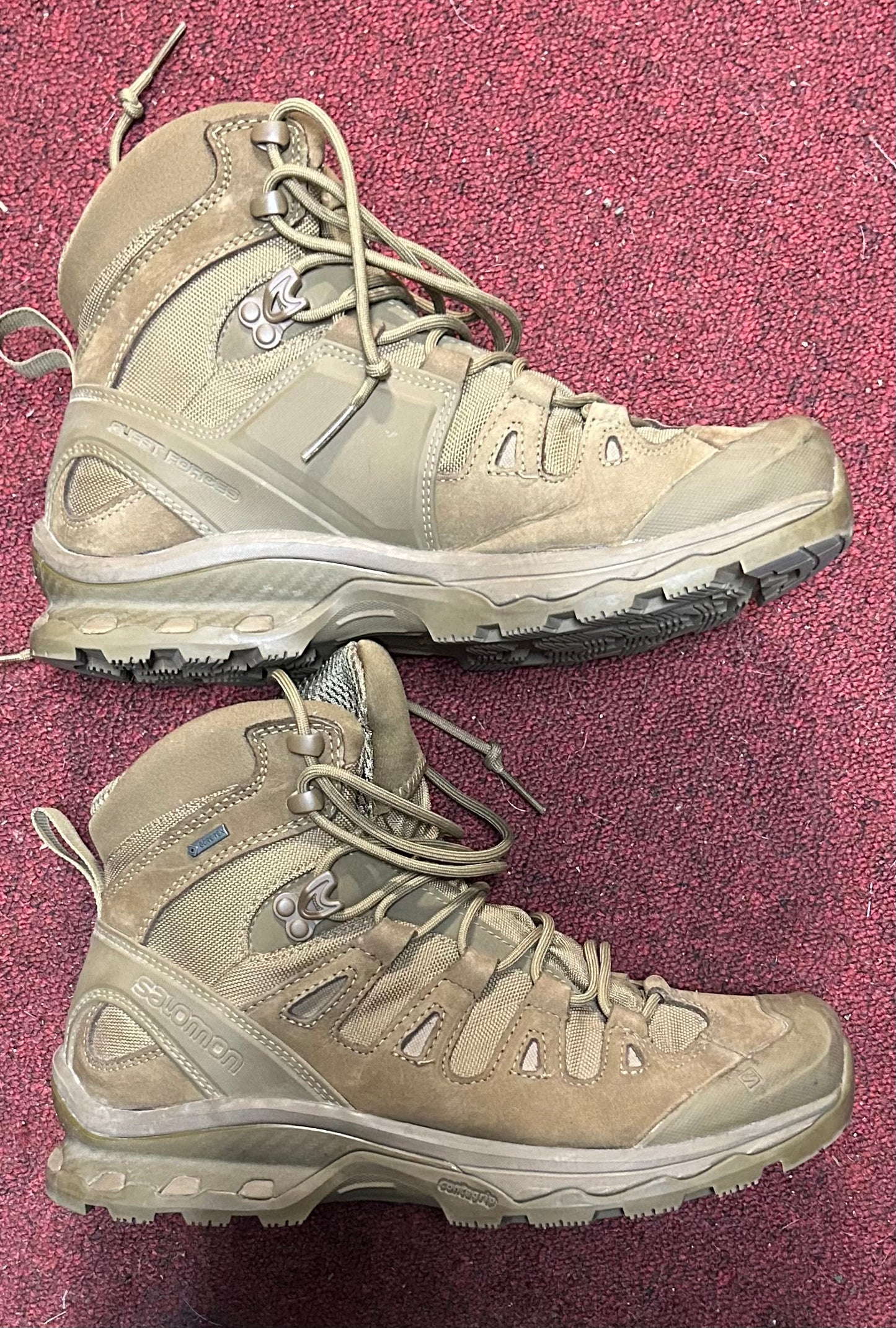 US Army 9.5 M 10.5 WM Solomon Quest 4D Coyote Goretex Forces (26Jul31)