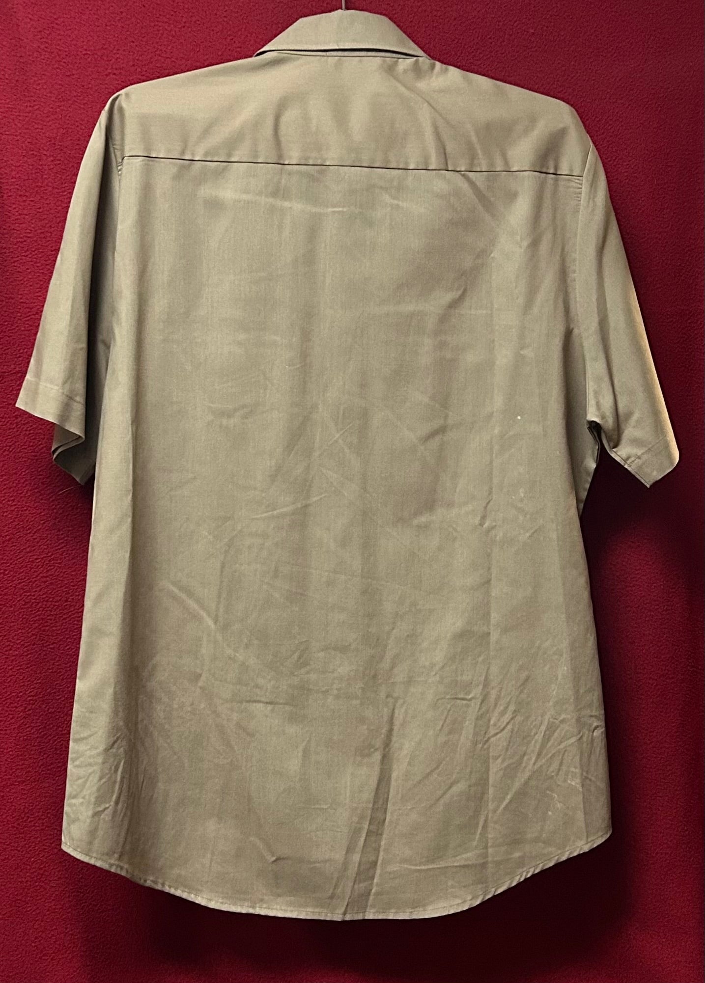 US Army Heritage Tan 566 Class 3 Short-Sleeve Shirt Sz 16R (CA02-26Feb11)