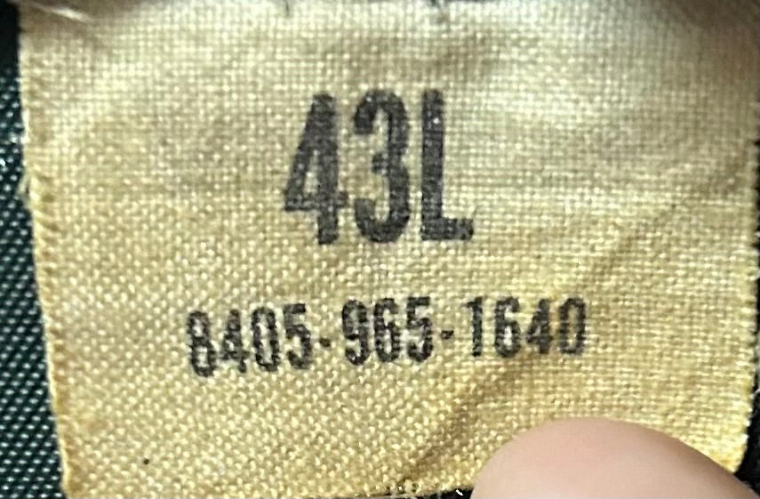 Vintage US Army Uniform Jacket 43L (FB2-26Feb49)
