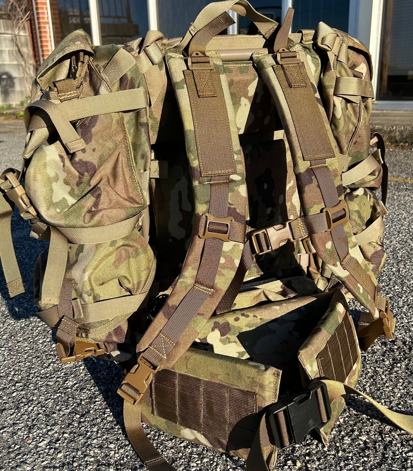 PROUT - CUSTOM Molle Conversion Large Ruck Alice Malice Pack Frame Shoulder Kidney COMPLETE