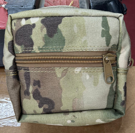 Pirate 6x6x3 Double Zipper Molle Pouch General Purpose Admin OCP Multicam (v1-Pirate)
