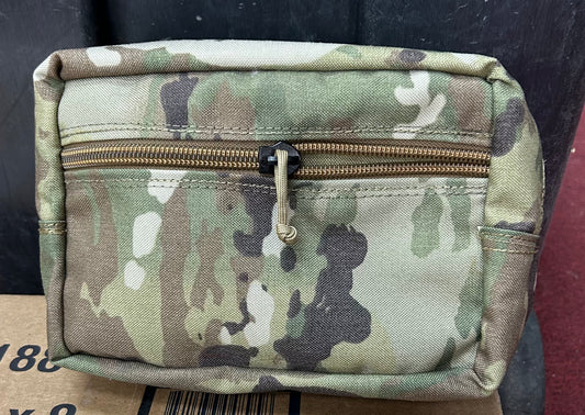 Pirate 6x9x4 Double Zipper Molle Pouch General Purpose Admin Medic OCP Multicam (v1-Pirate)