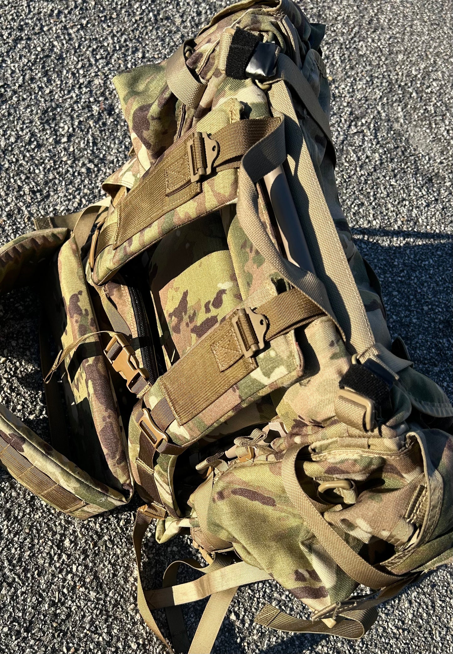 PROUT - CUSTOM Molle Conversion Large Ruck Alice Malice Pack Frame Shoulder Kidney COMPLETE