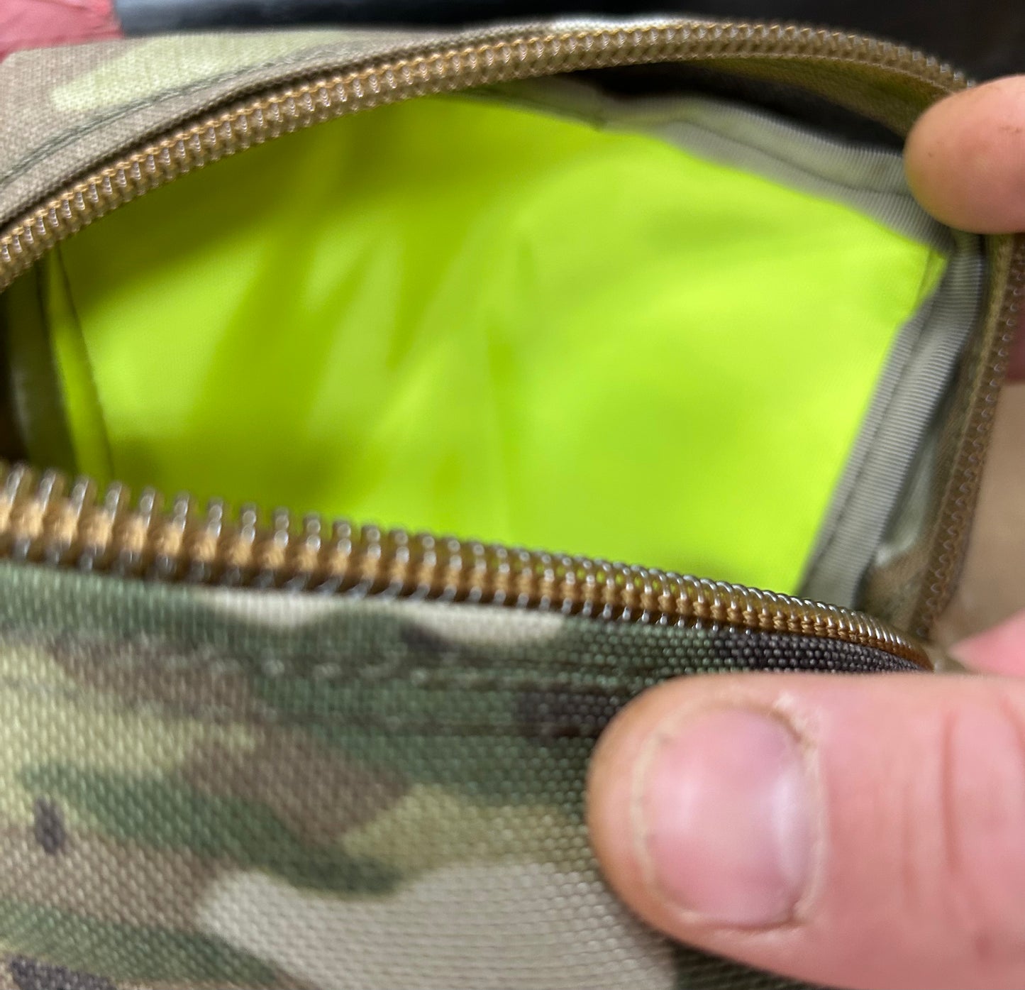 Bells 6x6x3 Single Zipper Molle Pouch General Purpose Admin OCP Multicam (v1-Bells)