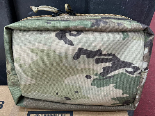 Bells 6x9x4 Single Zipper Molle Pouch General Purpose Admin OCP Multicam (v1-Bells)