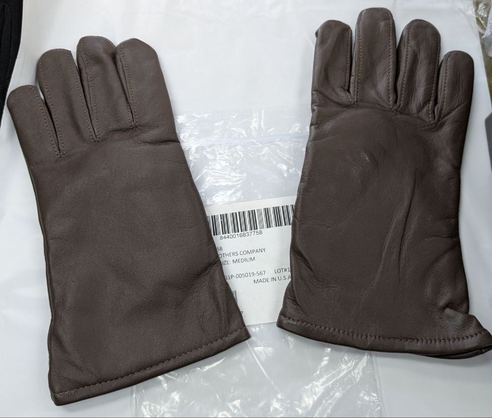 Medium US Army AGSU Brown Dress Gloves(DA5-25OCT13)
