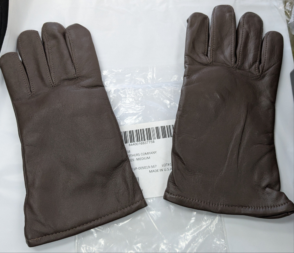 Medium US Army AGSU Brown Dress Gloves(DA5-25OCT13)