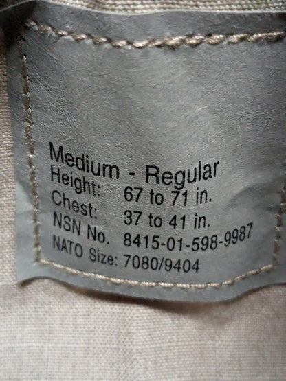 NWT Set of US Army Medium Regular Deployment Uniform Multicam Frac Top Pants (ca13-25jan44)
