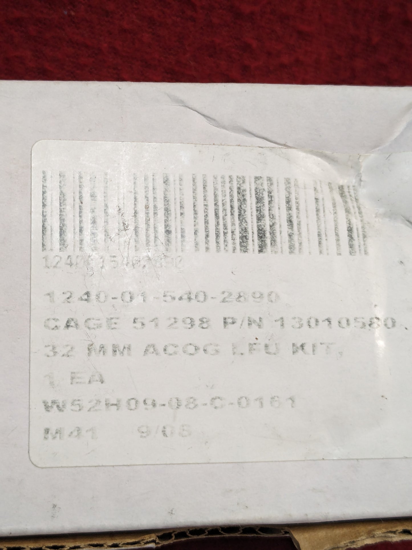 NOS Trijicon ACOG LFU/ARD 4x32 1d2p7 tenebraex nsn: 2890 Honeycomb (07n- DC13-enu91)