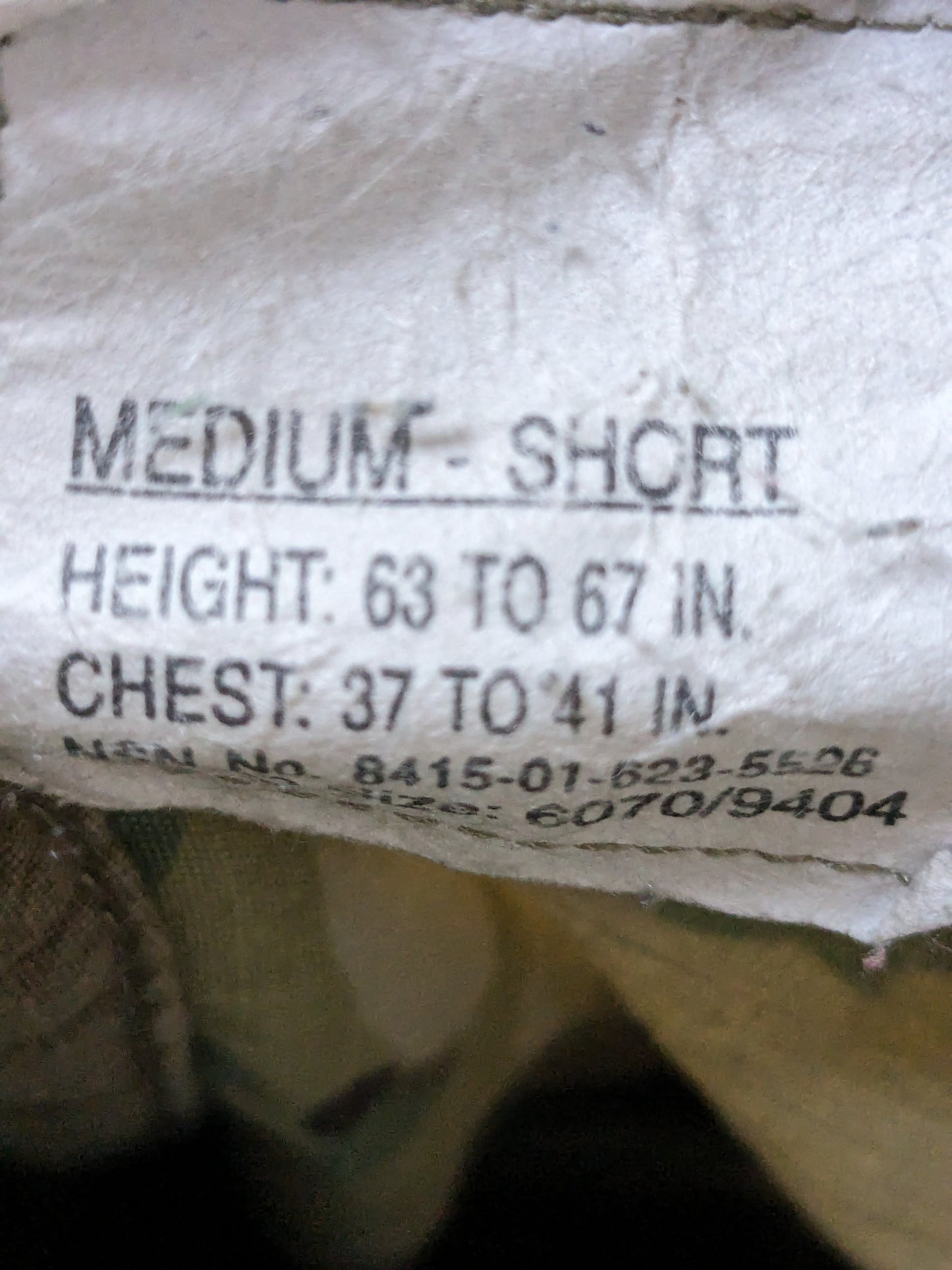 SET of us army medium short traditional ocp uniform top pants air force used (ocp2- fa18-enu113)