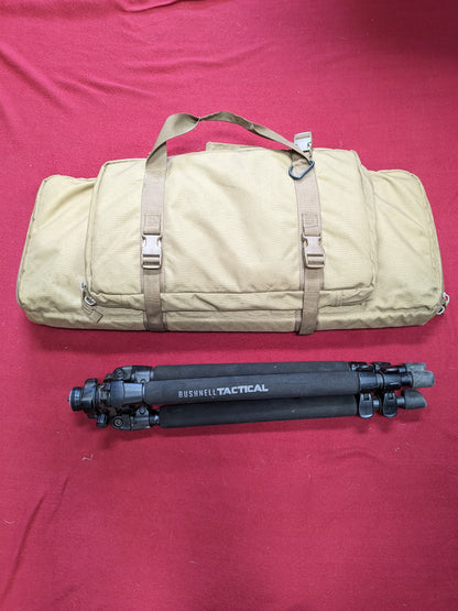 Bushnell tactical standing tripod w/ bushnell tactical tripod coyote kit bag (BB02-enu116)
