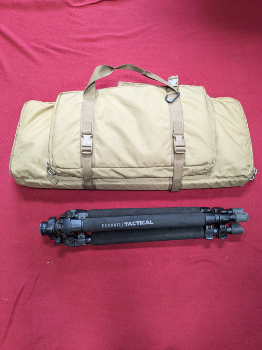 Bushnell tactical standing tripod w/ bushnell tactical tripod coyote kit bag (BB02-enu116)