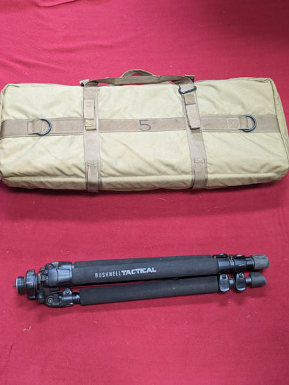 Bushnell tactical standing tripod w/ bushnell tactical tripod coyote kit bag (BB02-enu116)