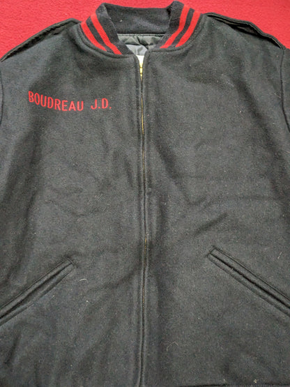 Vintage logan military baseball/ varsity jacket used  (BB02-enu125)