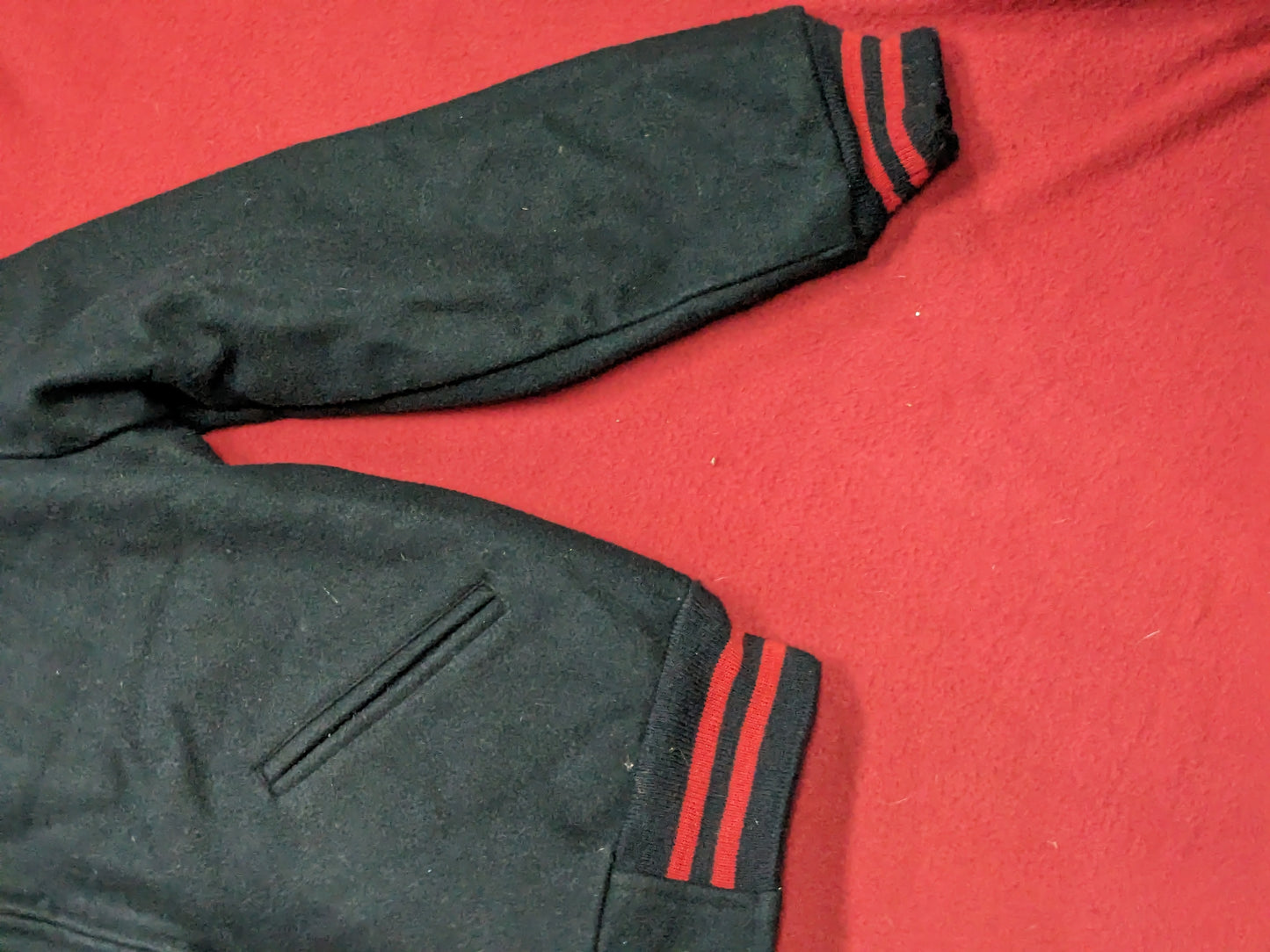 Vintage logan military baseball/ varsity jacket used  (BB02-enu125)