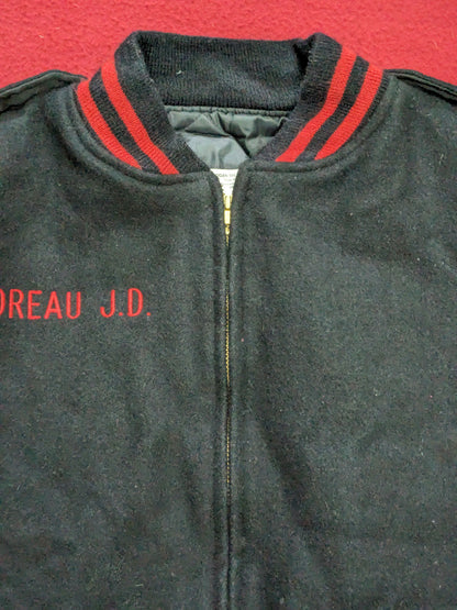 Vintage logan military baseball/ varsity jacket used  (BB02-enu125)