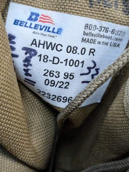 BELLEVILLE 8 Regular AHWC Tan Boots used (FA20-enu138)