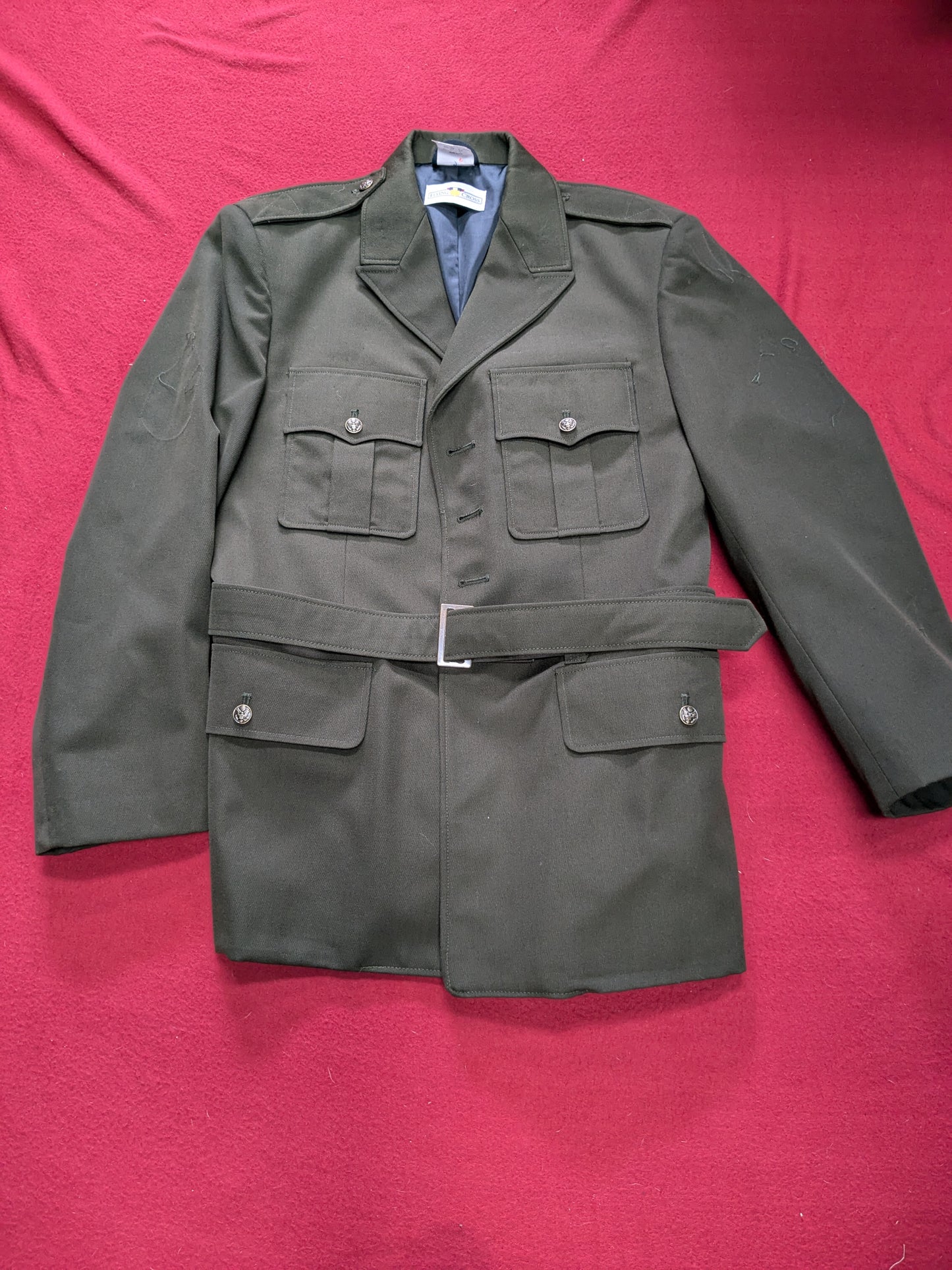US Army AGSU Flying Cross Coat Size 44 S-C Excellent Condition (dg3- ea03-enu145)