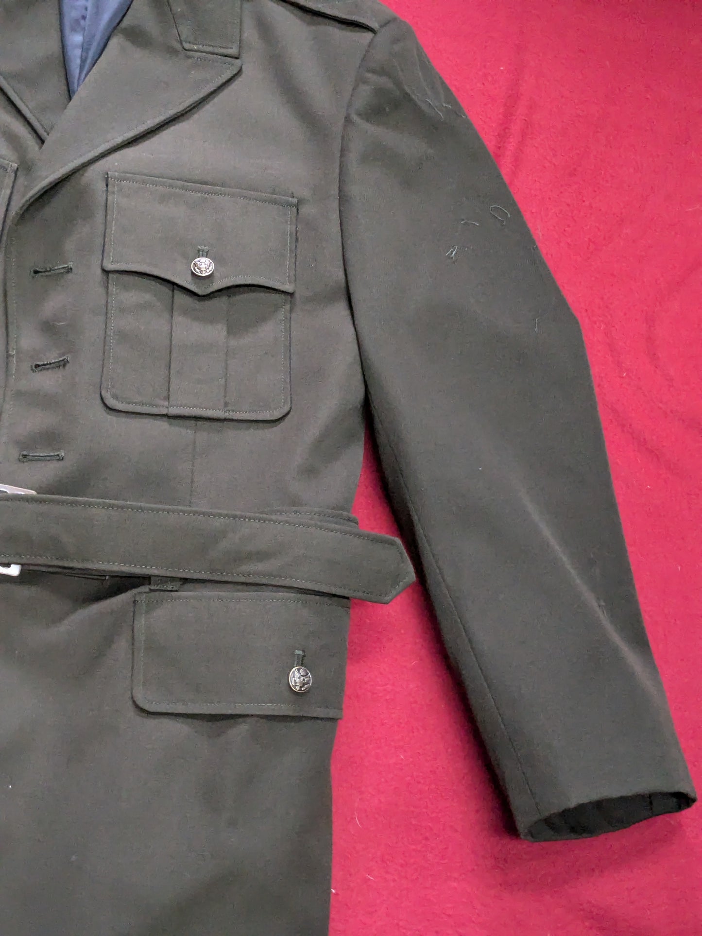 US Army AGSU Flying Cross Coat Size 44 S-C Excellent Condition (dg3- ea03-enu145)