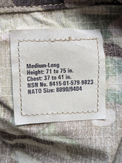 NWT set of us army medium long multicam frac top pants (fc07-enu157)