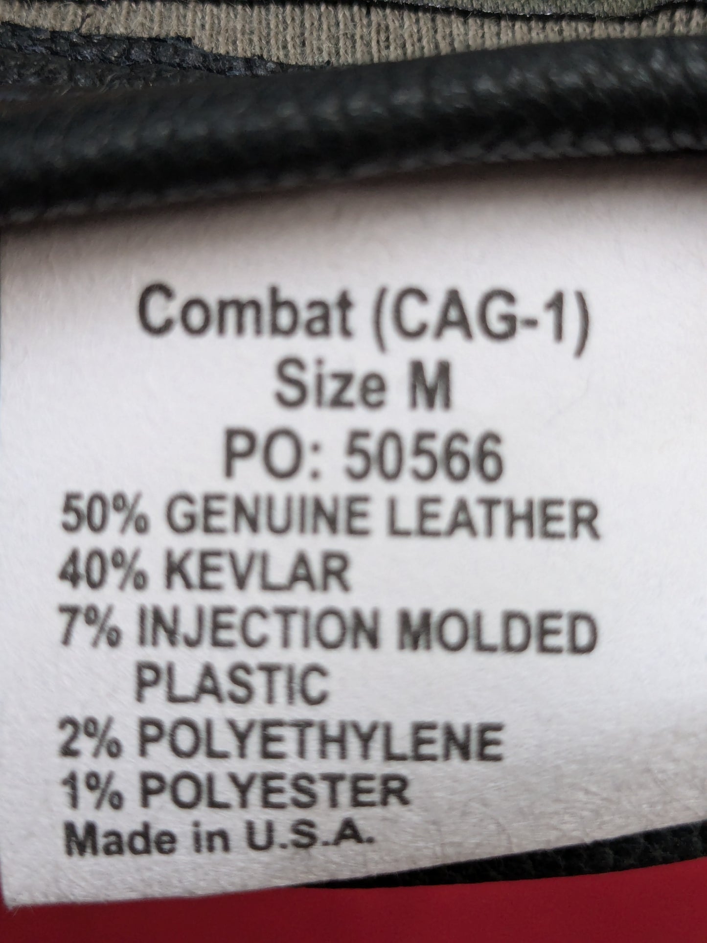 Wiley X CAG-1 Medium Assault Gloves W/ Kevlar Knuckles (40cr- cb2-enu171)