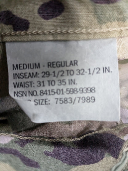 NWT Set of US Army Large Regular Deployment Uniform Multicam Frac Top Pants (ca13-25jan45)