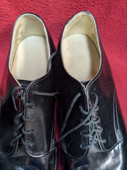 Wolverine World Military High Gloss  Dress Shoes 9.5 R Used (39cr- cb12-YLU31)